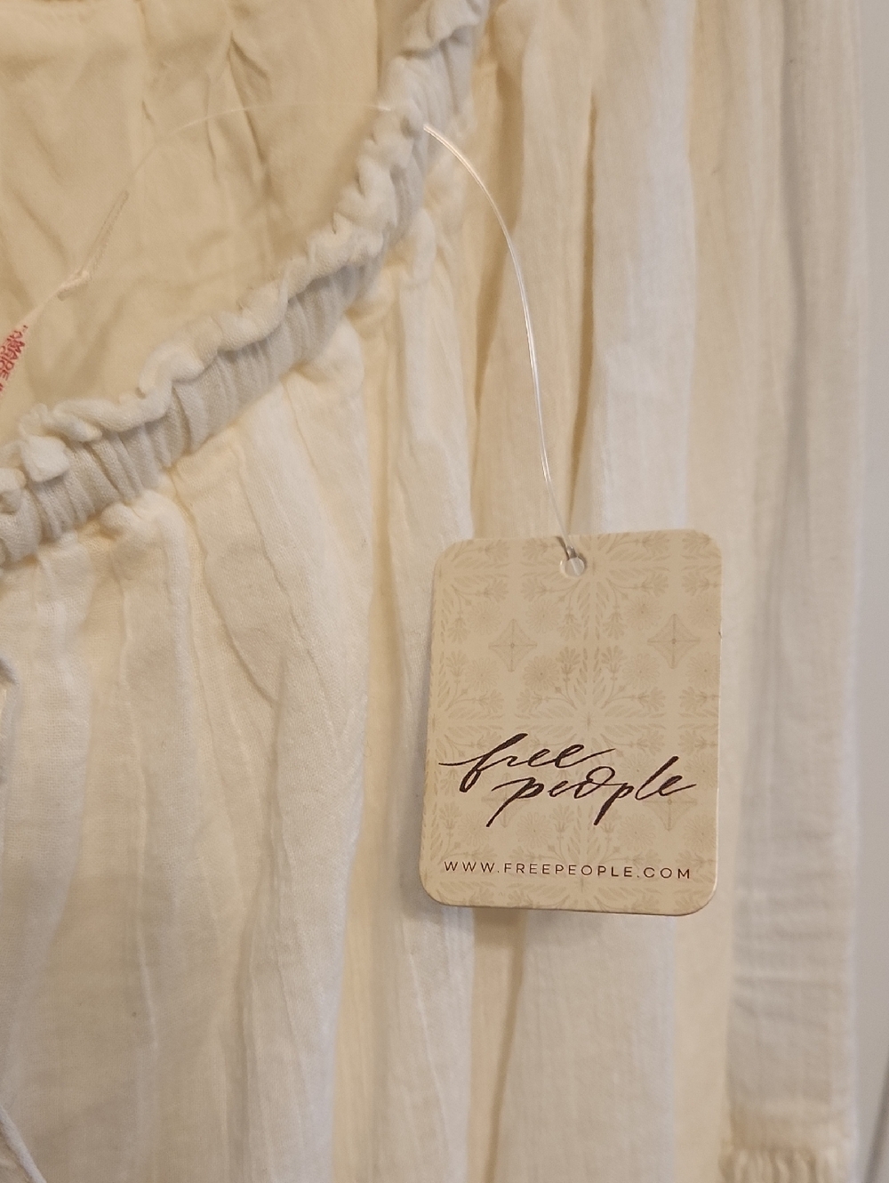 Free People Taking Sides Tiered Cotton Maxi Dress Size L - Picture 4 of 15
